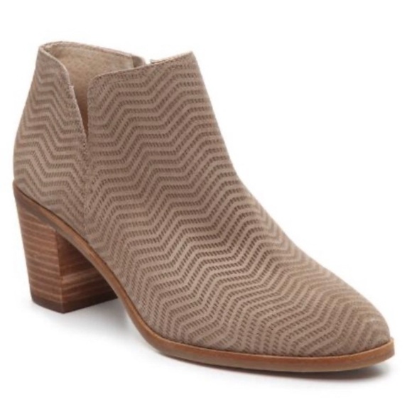 Lucky Brand Shoes - Lucky Brand Taupe Parnesa Suede Leather Ankle Sz 8.5